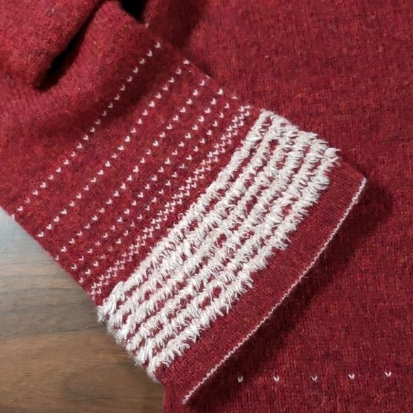 Bob Timberlake 100% Wool Beaded Flowers Floral Sweater Bell Sleeves‎ Crew Neck M - Picture 5 of 9